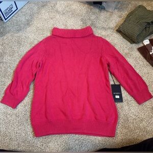 Elegant Fuchsia Turtleneck Sweater